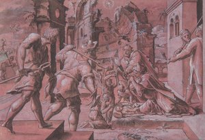 Hyrdernes tilbedelse, 1540-60. af Master Of The Liechtenstein Adoration
