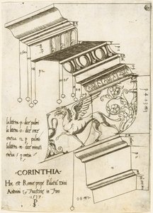 Entablatur fra Antoninus og Faustinas tempel, Rom af Master PS