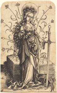 Sankt Catherine af Master PW of Cologne