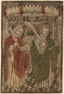 Saint Matthias og Saint Jude med artikler fra Credo af Master d