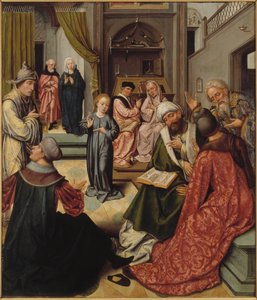 Kristus blandt lægerne, 1515. af Master of 1518.