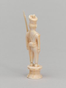 Hvid bonde, skakbrik, Indien, 1820 ca af Master of Coetivy