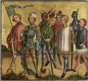 Saint Gereon af Köln med soldater, ca 1460 af Master of Cologne