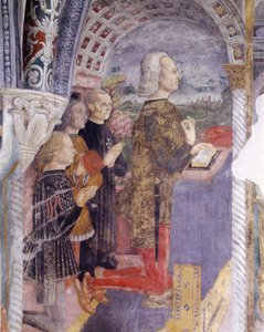 Italien, Piemonte-regionen, Serralunga di Crea, fresko i kapel ved basilikaen Santa Maria Assunta