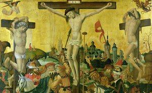 The Crucifixion, ca. 1500 (detalje af 148971) af Master of Hamburg