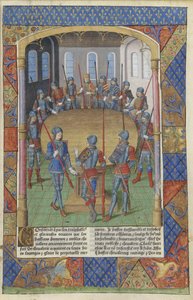 Lancelot af søen. Kong Arthur og ridderne af det runde bord, 1494.