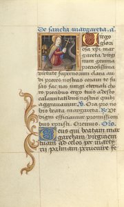 Sankt Margaretha og dragen af Master of Jacques de Besançon