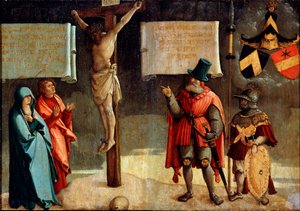 Korsfæstelse med donorer, 1500-tallet.