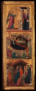 Hellige og scener fra Jomfruens liv, ca. 1320. af Master of Monte Oliveto