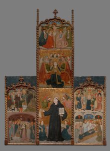 Retabel over de hellige Athanasius, Blaise og Agatha, 144045. af Master of Riglos