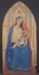 Madonna and Child Enthroned, ca. 1350. af Master of San Lucchese