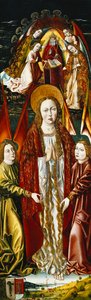 Magdalens antagelse; og Bebudelsen af Master of Santa Maria de la