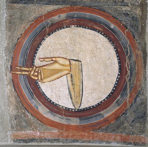 Guds hånd fra Sant Climent de Taüll af Master of Tahull