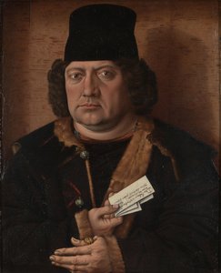 Portræt af Alexander Mornauer, ca 1464-1488 af Master of The Mornauer Portrait