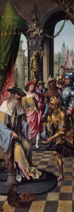 Kong David modtager cisternvandet i Betlehem, 151520.
