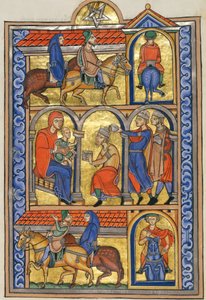 Tilbedelse af magi af Master of the Berthold Sacramentary
