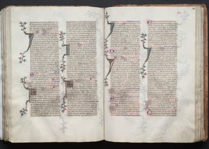 The Gotha Missal: Fol. 101r, Tekst, ca. 1375. af Master of the Boqueteaux