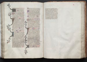 The Gotha Missal: Fol. 102r, Tekst, ca. 1375. af Master of the Boqueteaux