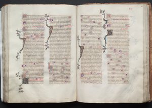 The Gotha Missal: Fol. 106r, Tekst, ca. 1375. af Master of the Boqueteaux