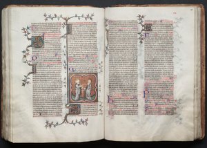 Gotha-missalet:  Fol. 114v, Sankt Peter og Paul af Master of the Boqueteaux