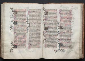 The Gotha Missal: Fol. 116r, Tekst, ca. 1375. af Master of the Boqueteaux