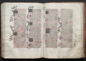 The Gotha Missal: Fol. 121r, Tekst, ca. 1375. af Master of the Boqueteaux