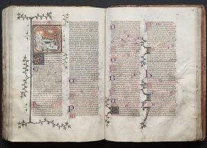 The Gotha Missal: Fol. 123r, Tekst, ca. 1375. af Master of the Boqueteaux