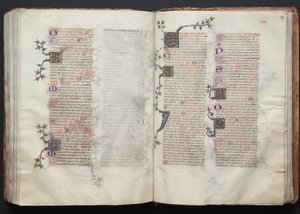 The Gotha Missal: Fol. 129r, Tekst, ca. 1375. af Master of the Boqueteaux