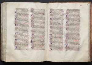 The Gotha Missal: Fol. 139r, Tekst, ca. 1375. af Master of the Boqueteaux