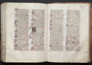 The Gotha Missal: Fol. 140r, Tekst, ca. 1375. af Master of the Boqueteaux