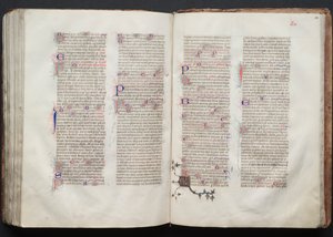 The Gotha Missal: Fol. 142v, tekst, ca. 1375.