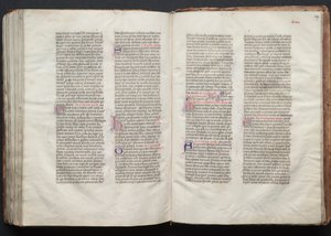 The Gotha Missal: Fol. 148v, tekst, ca. 1375. af Master of the Boqueteaux