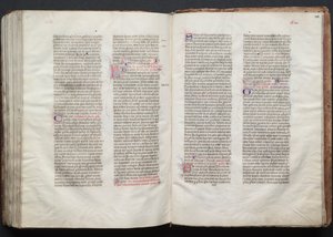 The Gotha Missal: Fol. 150r, tekst, ca. 1375.