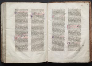 The Gotha Missal: Fol. 153r, Tekst, ca. 1375. af Master of the Boqueteaux