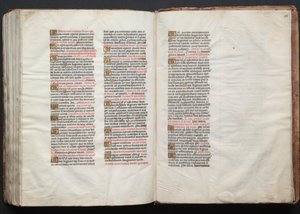 The Gotha Missal: Fol. 158r, Tekst, ca. 1375. af Master of the Boqueteaux