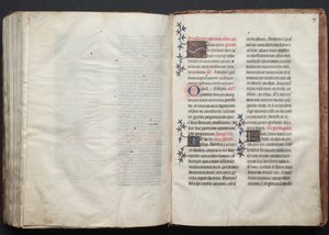 The Gotha Missal: Fol. 159r, Tekst, ca. 1375. af Master of the Boqueteaux
