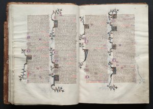 The Gotha Missal: Fol. 15r, Tekst , ca. 1375. af Master of the Boqueteaux