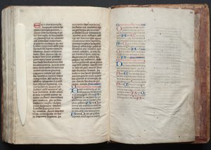 The Gotha Missal: Fol. 164r, Tekst, ca. 1375. af Master of the Boqueteaux