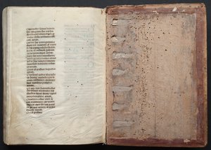 The Gotha Missal: Fol. 164v, tekst, ca. 1375. af Master of the Boqueteaux