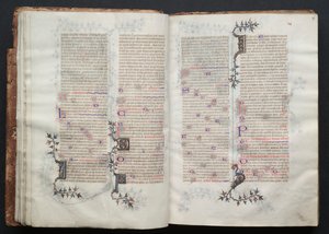 The Gotha Missal: Fol. 17r, Tekst, ca. 1375. af Master of the Boqueteaux