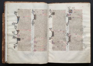 The Gotha Missal: Fol. 19r, Tekst, ca. 1375. af Master of the Boqueteaux