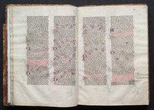 The Gotha Missal: Fol. 24r, Tekst, ca. 1375. af Master of the Boqueteaux