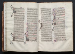 The Gotha Missal: Fol. 26r, Tekst, ca. 1375. af Master of the Boqueteaux