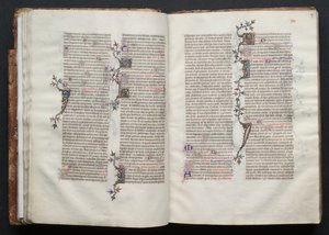 The Gotha Missal: Fol. 27r, Tekst, ca. 1375. af Master of the Boqueteaux