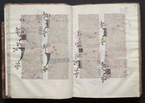 The Gotha Missal: Fol. 28r, Tekst, ca. 1375. af Master of the Boqueteaux