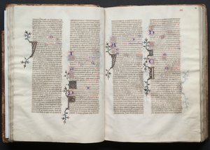 The Gotha Missal: Fol. 33r, Tekst, ca. 1375. af Master of the Boqueteaux