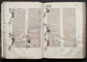 The Gotha Missal: Fol. 38r, Tekst, ca. 1375. af Master of the Boqueteaux