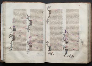 The Gotha Missal: Fol. 41r, Tekst, ca. 1375. af Master of the Boqueteaux