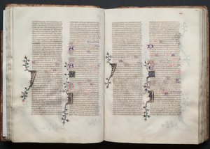 The Gotha Missal: Fol. 42r, Tekst, ca. 1375. af Master of the Boqueteaux