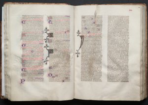 The Gotha Missal: Fol. 44r, Tekst, ca. 1375. af Master of the Boqueteaux